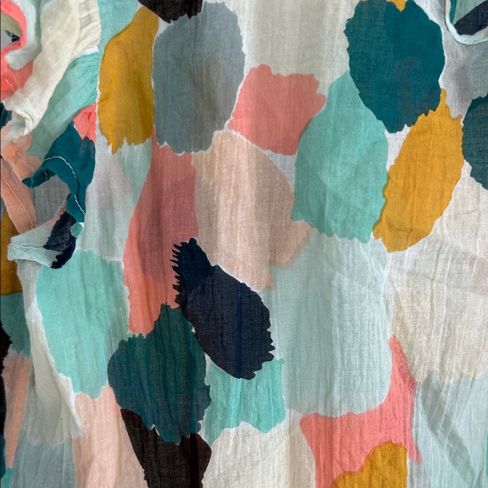 THML Multicolor Ruffle Sleeve Blouse - Picture 5 of 6